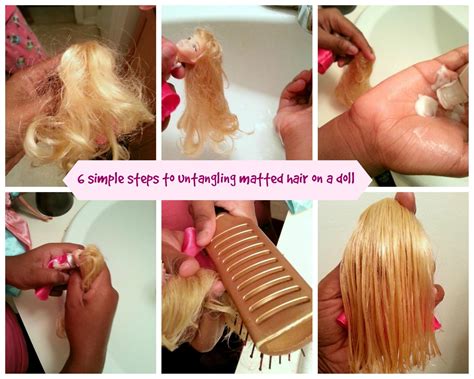 how to detangle a doll's hair|how to untangle a doll hair.